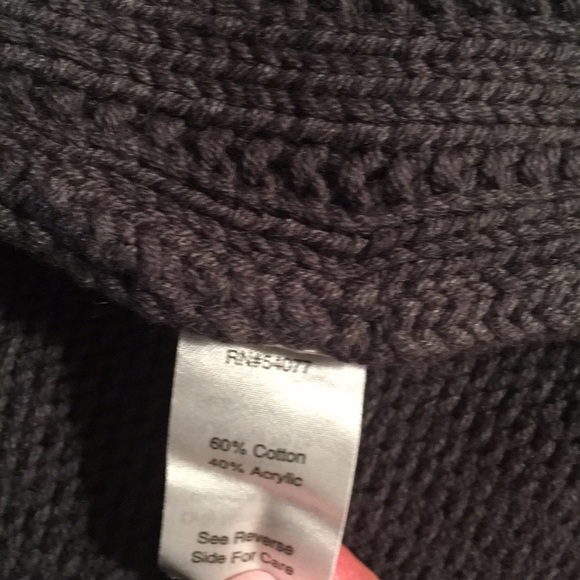CAbi Gray Long cardigan sweater with snap buttons - Picture 6 of 6